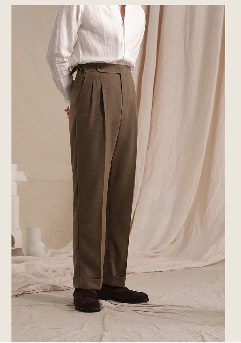 Мужские брюки из 100% натурального льна, элегантная и роскошная мужская мода для деловой повседневной одежды, удобная и дышащая