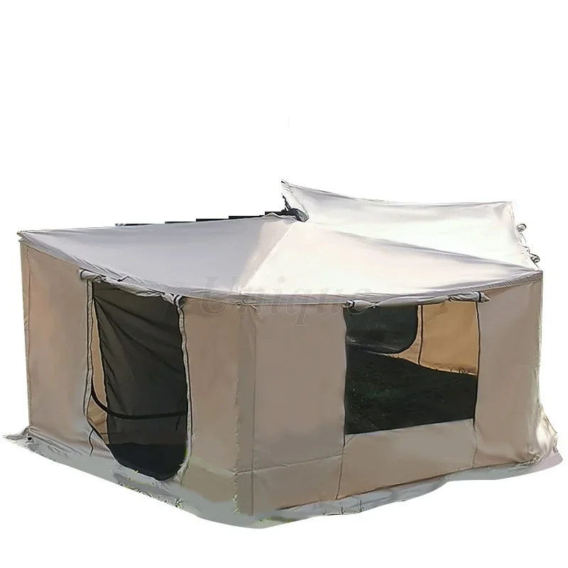 House Roof Top Tents with Additional Room Awnings, Windproof, Waterproof, Hiking, Car