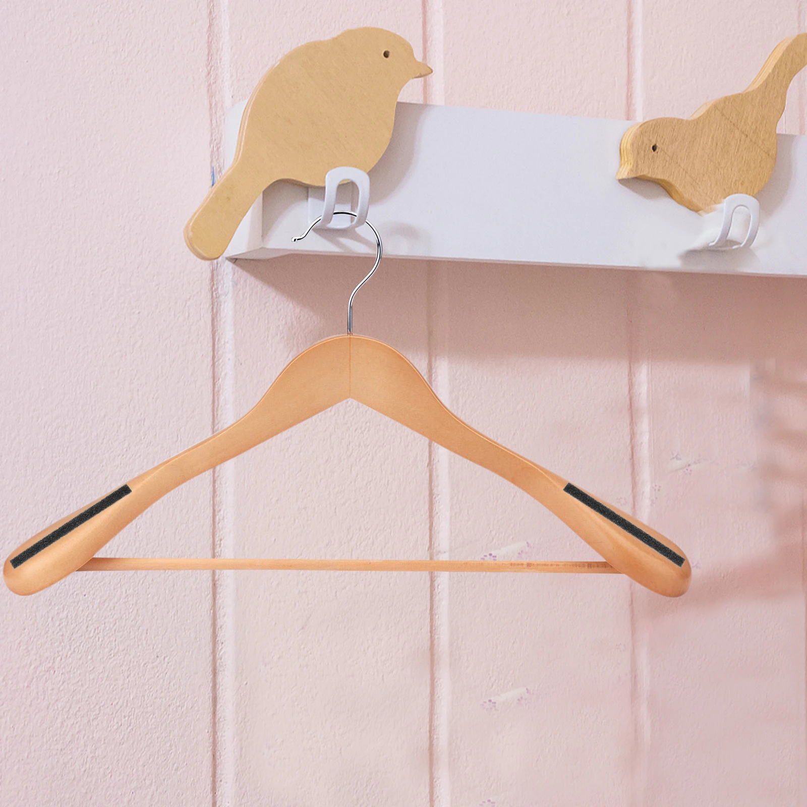 

492 Pcs Clothes Hanger Sponge Strips Closet Accessory Hanging Accessories Black Anti Skid Grip Slip Coat