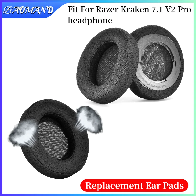 

Replacement Earpads For Razer Kraken 7.1 V2 Pro Headphones Earmuff Ear Pads Cushion Cover Sleeve
