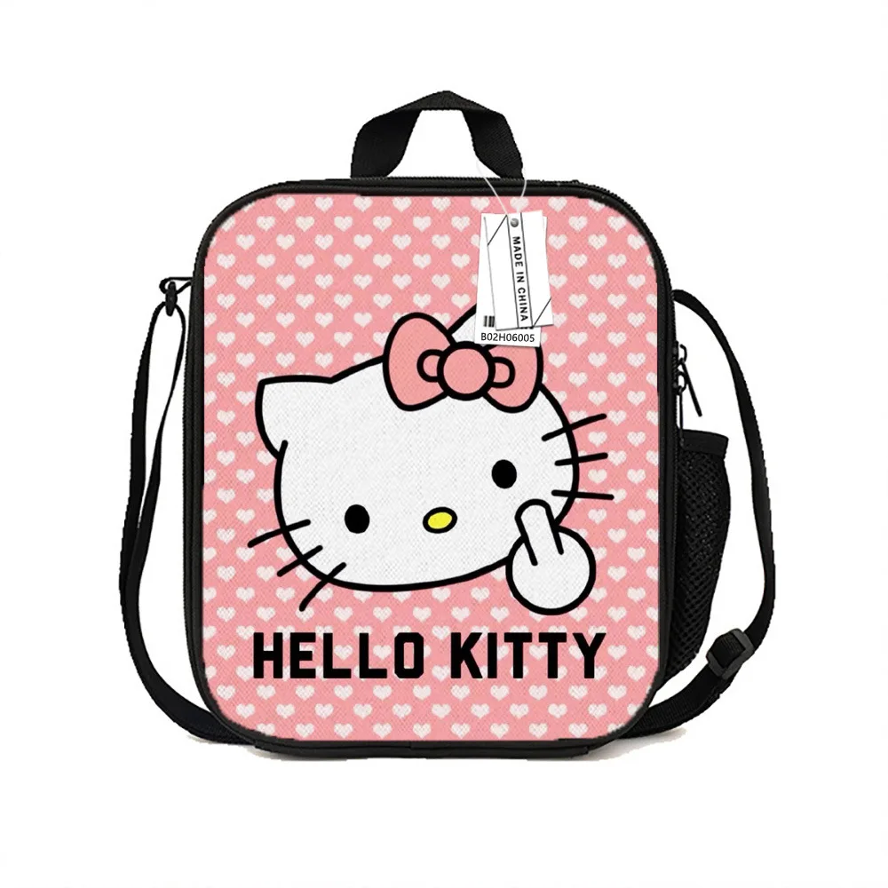 20 stili Sanrio Hello Kitty borse per il pranzo per bambini Picnic Food Box portatile Cooler Thermal Lunch Box Tote Office Outdoor Girl Boy