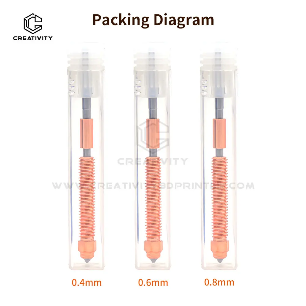 

Upgraded K2 Plus Nozzle Heating Block Kit Quick-swap 0.4/0.6/0.8mm Nozzle 350°C High Temperature Resistance New 3d Printer Parts