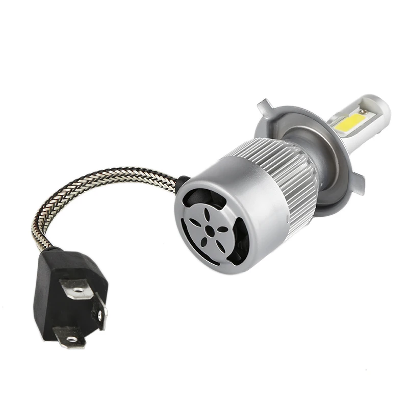 Lumière LED blanche à économie d'énergie, lumière de sauna pour véhicule, kit d'ampoules Hi/Lo pour voiture, puissance 488W, 48800LM, H4, 6000K, 12V-24V