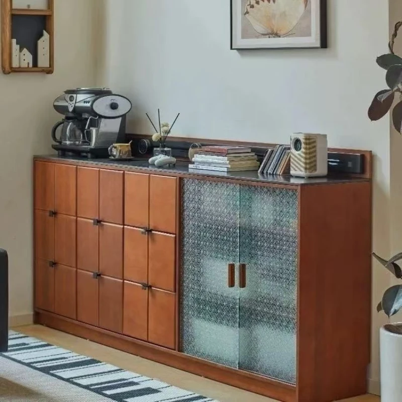 

Slate dining side integrated wall locker living room porch bucket cabinet storage tea cabinet drawer