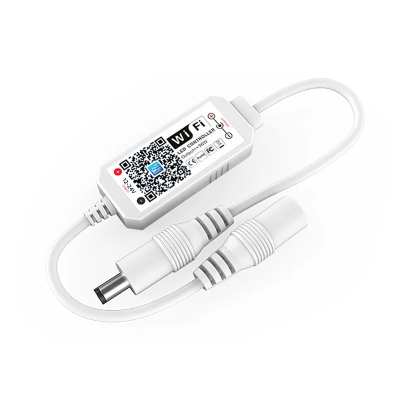 

Single Color LED Dimmer WiFi Controller DC 12V 24V 96W Smart APP Remote Voice Dimming Control For Monochrome Light Strip Fixture