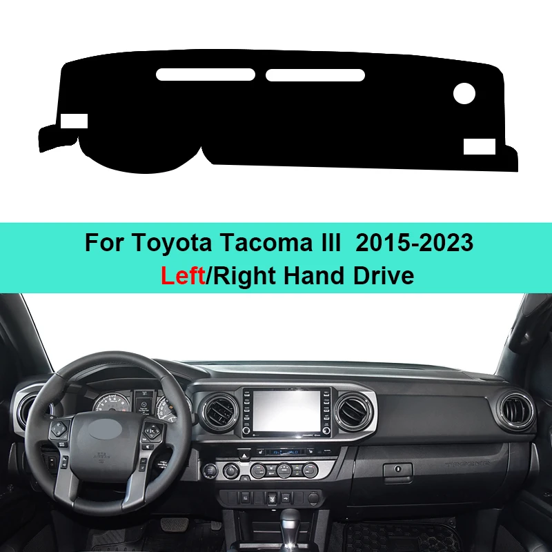 

Для Toyota Tacoma III 2015-2023 приборная панель автомобиля, избегайте световой коврика, инструментальная платформа, чехол для стола, коврики, аксессуары с защитой от УФ-лучей