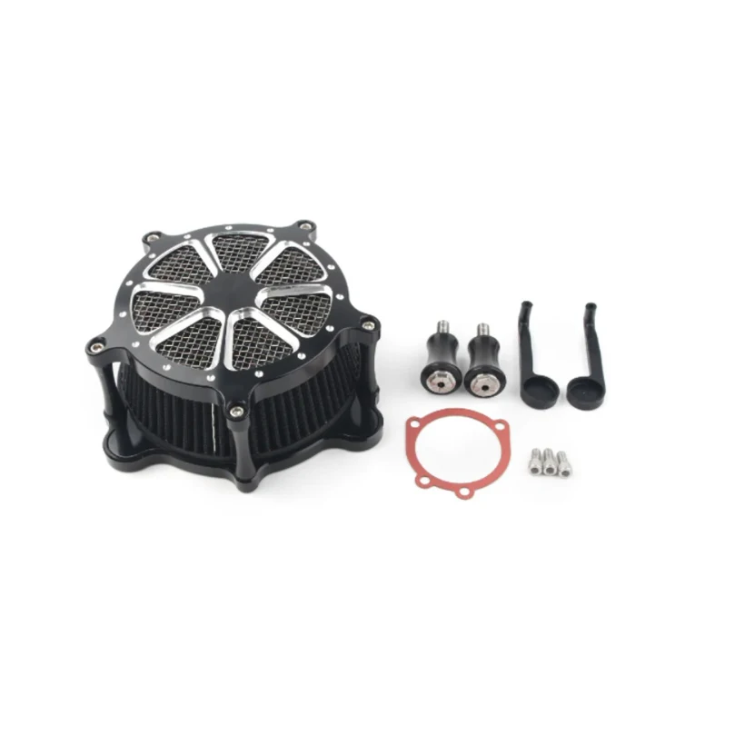FoR Harley davidson dyna street bob Dyna FXR Softail Touring models Motorcycle Turbine Air Cleaner Intake Filter System Kit