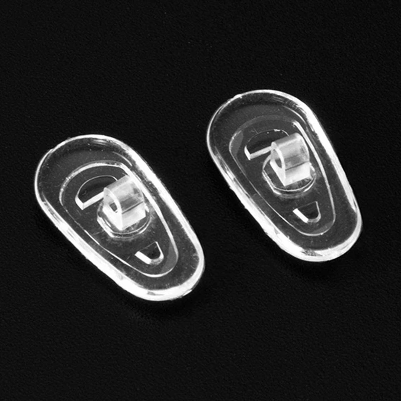 50JB 25pair Soft Silicone Eyeglass Nose Pads Air Chamber Eyeglasses Nose Pad Screw-in