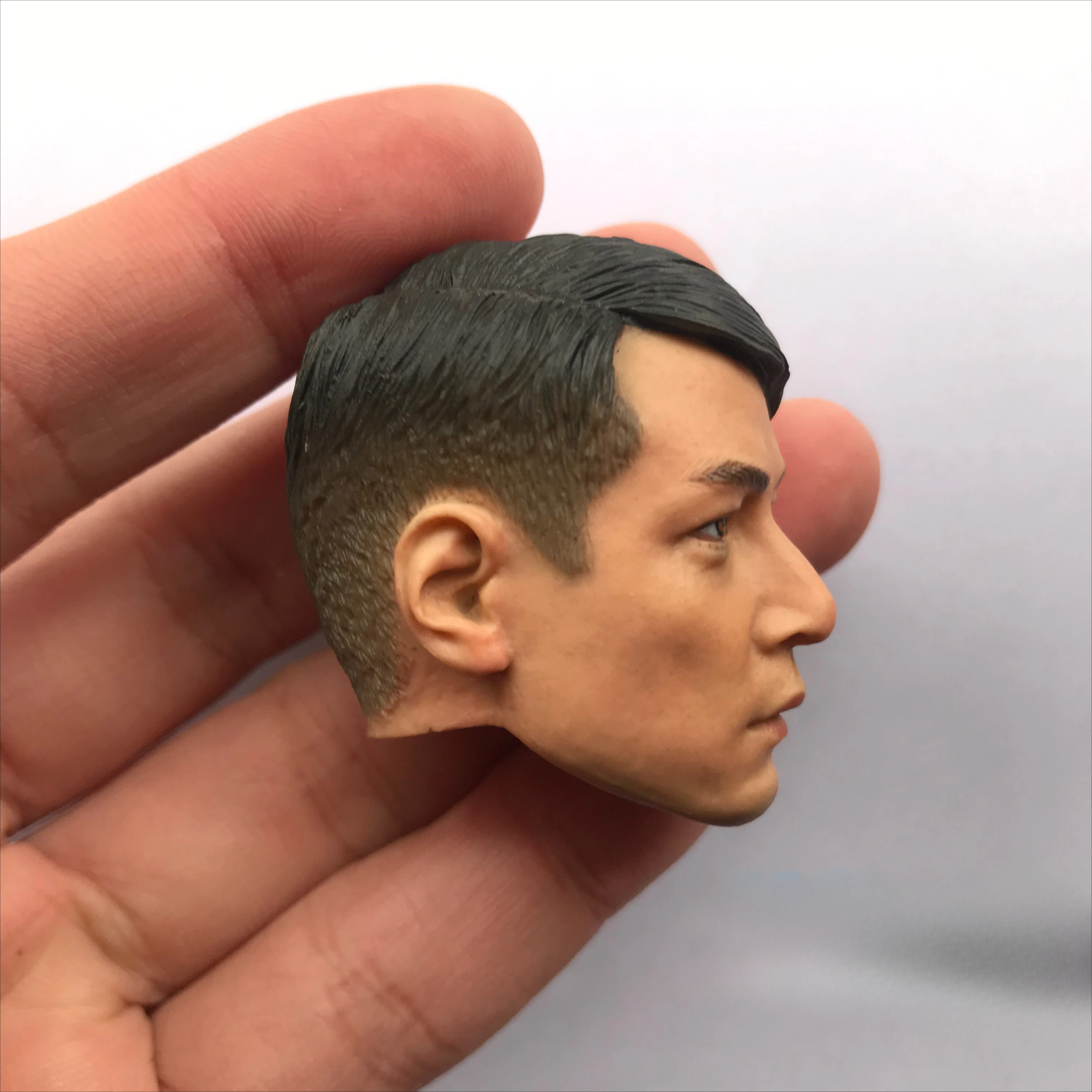 1/6 Scale Short Hair Daniel Wu Head Carving Handsome Boy Male Soldier Head Sculpt Fit for 12in Phicen Tbleague Toy