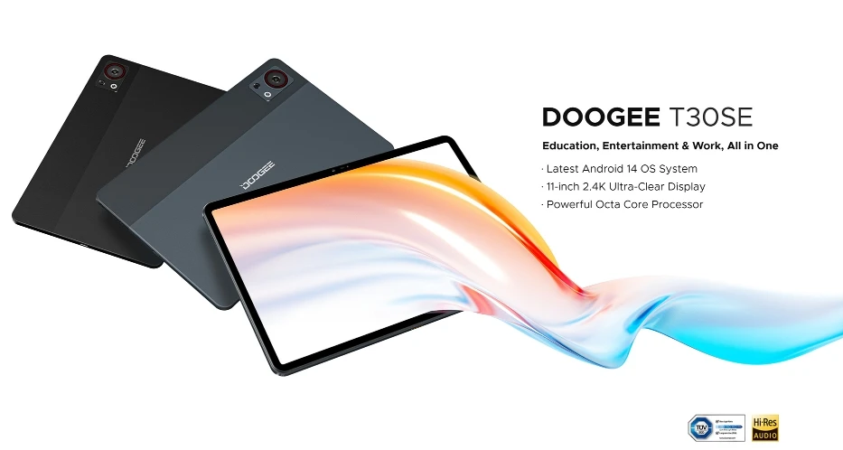 DOOGEE T30 SE CPU T606 120Hz  cost-effective 4G calling tablet 9GB RAM 128GB ROM Business Entertainment Multi functional Tablet