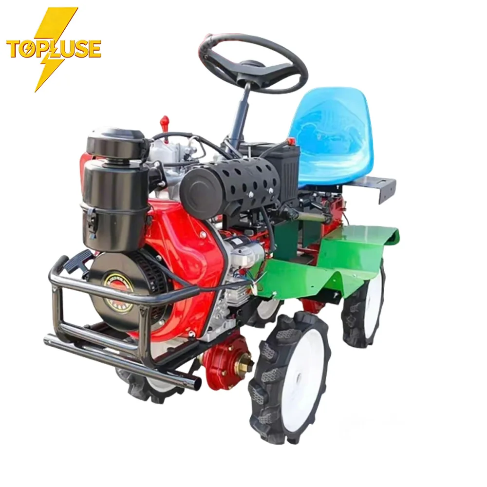 Personalized Mini Diesel Walking Tractor 25hp Heavy-duty Agricultural Small Power Tiller for Sale