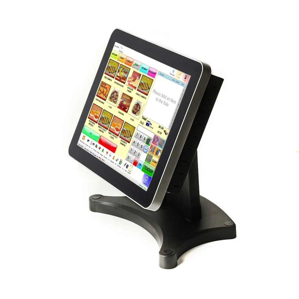 12 Inch Ture Flat Screen All-In-One Pos Win10 System Terminal Computer Pc Capacitive Touch Screen