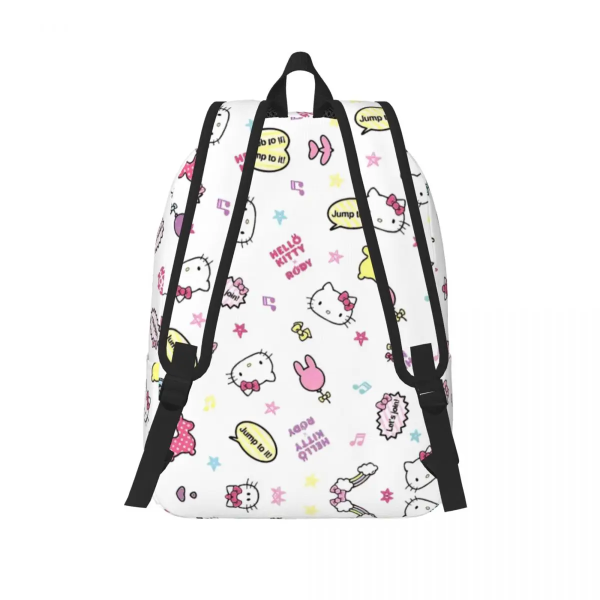 حقيبة ظهر Hello Kitty Jump To It للطلاب في المدارس الابتدائية والثانوية وحقائب كتب للمراهقين وحقيبة نهارية رياضية