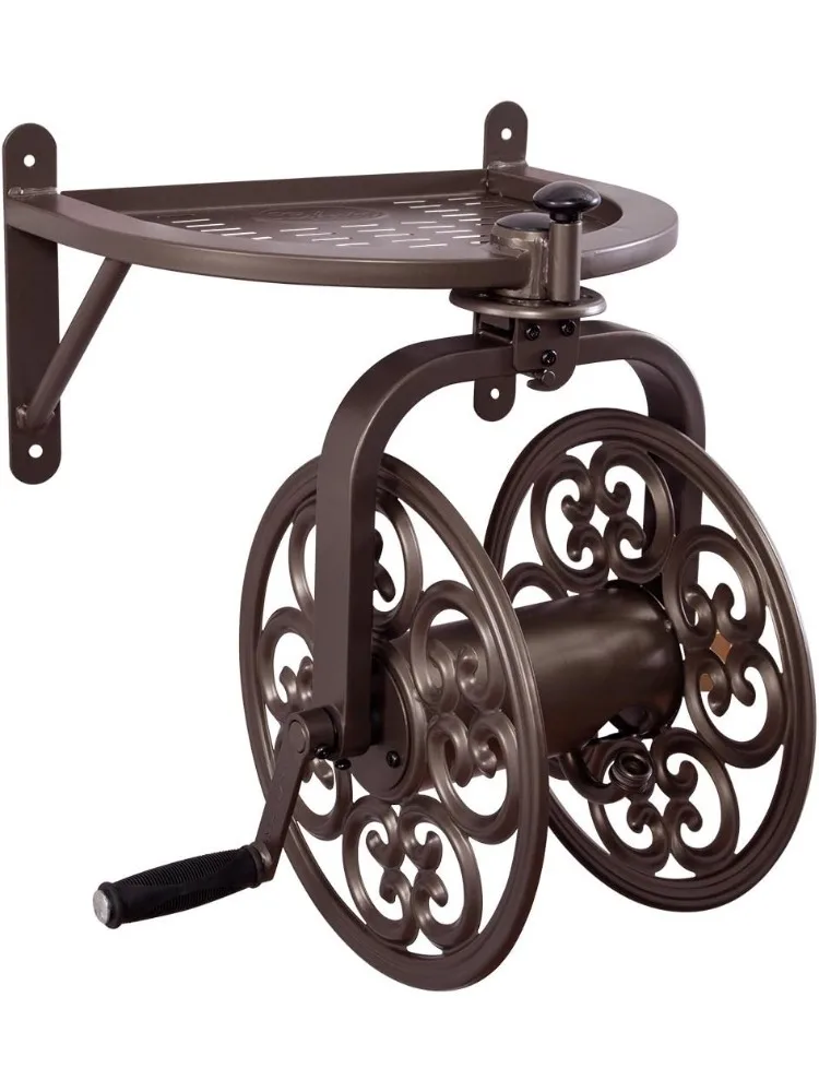 710 Navigator Rotating Garden Hose Reel, Holds 125-Feet of 5/8-Inch Hose - Bronze