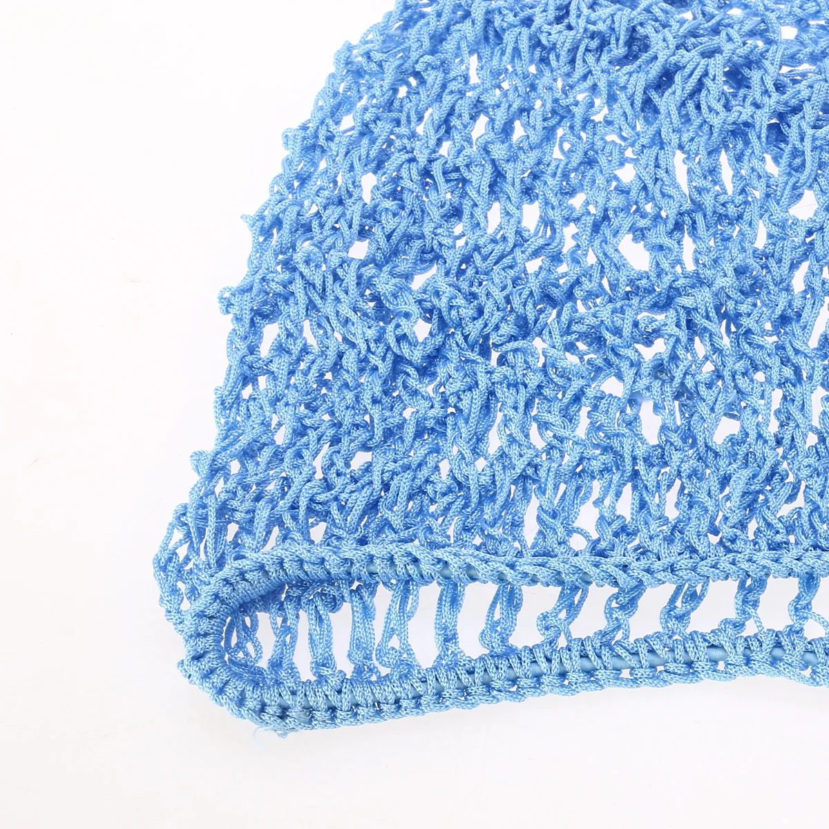 

Crochet Hair Net Snood Breathable Rayon Net For Sleeping Women One Size Blue Hairnet Cover Bath Cap Home Essentials