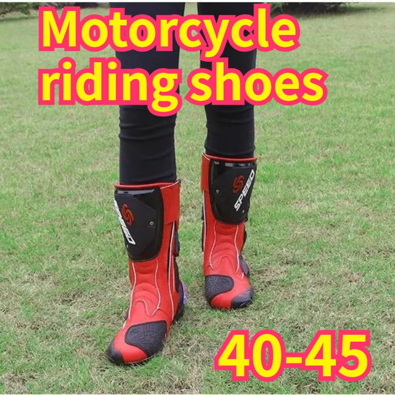 

Men Women Motorcycle Boots Breathable Summer Waterproof Motocross Riding Shoes Touring Motorbike Footwear