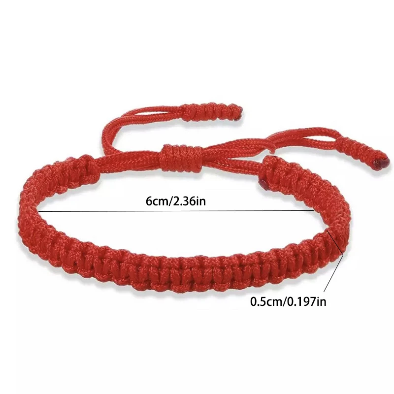 Fashion Handmade Woven Rope Wristband Good Luck Diamond Knot Woven Rope Women's Jewelry Couple Friendship Gift, Holiday Bracelet
