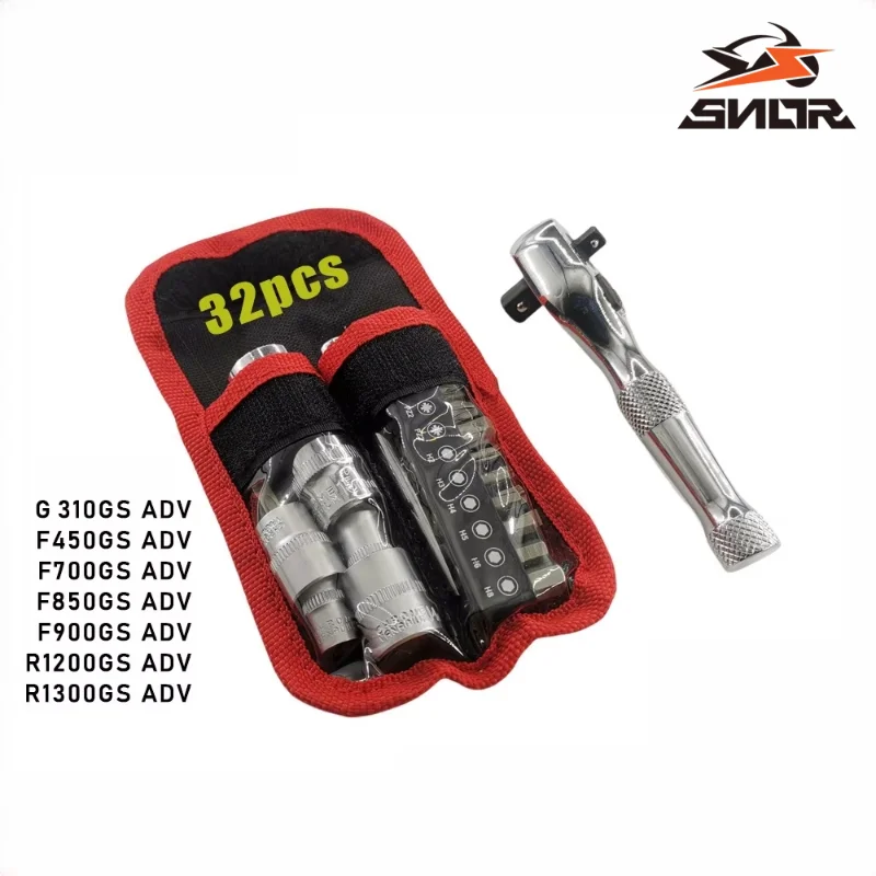 SNOR 990650-Vehicle-mounted tool Motorcycle Emergency Repair Tool Compact Vehicle-mounted Tool Set For BMW Adventure Motorcycle