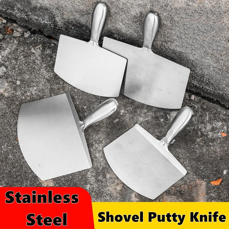 Arc-Shape Shovel Putty Knife Scraper Hand Tool For Drywall Finishing Plaster Trowel Scraper Putty Tool Plastic Curved Shovel