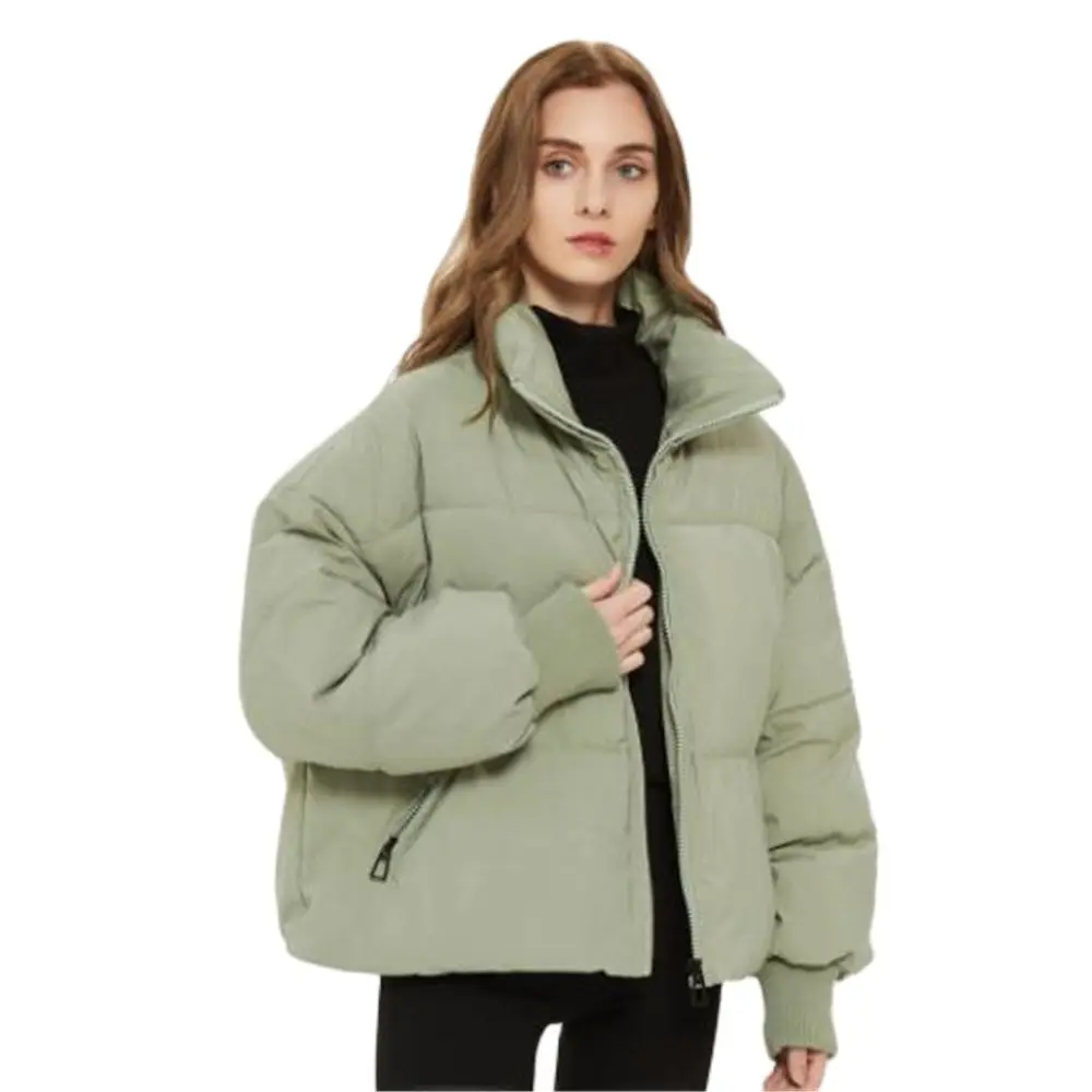 

Tangada Women Warm Hot Sale Down Parkas Thick 2024 Winter Cloth Zipper Pockets Female Warm Thick Coat Jacket Outerwear Overcoat