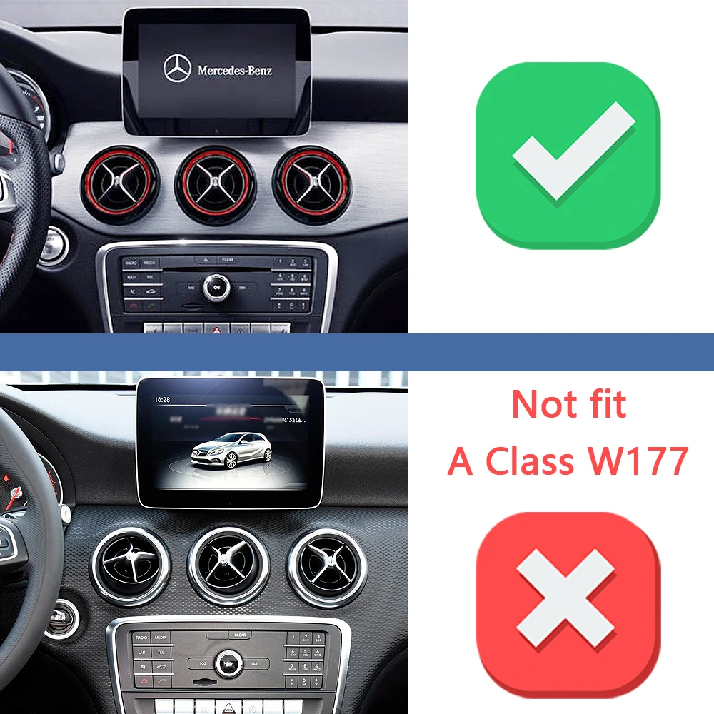 For Mercedes Benz  CLA C117 2013-2019 Magnetic Phone Holder 15W Wireless Charging Phone Stand MagSafe Phone Support Custom Base