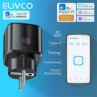 eWelink WiFi Smart Plug Socket With Timing/Countdown/Power Monitoring Works With Assistant/Google Assistant/Alexa/Yandex Alice