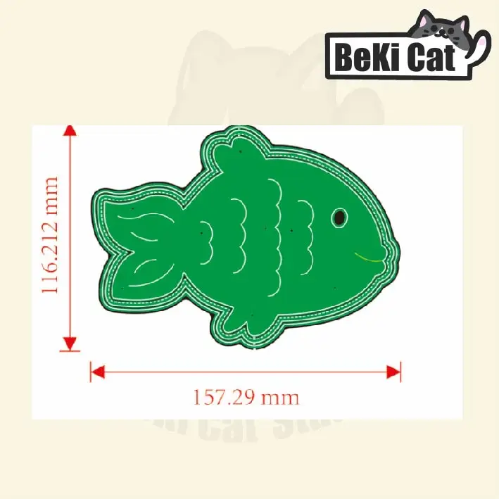 Cut Fish Mini Album cutting die file  Original Stencils for DIY Scrapbooking photo album Decorative DIY Paper Cards