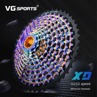 11/12 Speed 10-46T/ 10-51T MTB Bike XD Cassette Colorful Flywheel Ultimate Freewheel Rainbow Ultraligh Bicycle Sprockets Parts