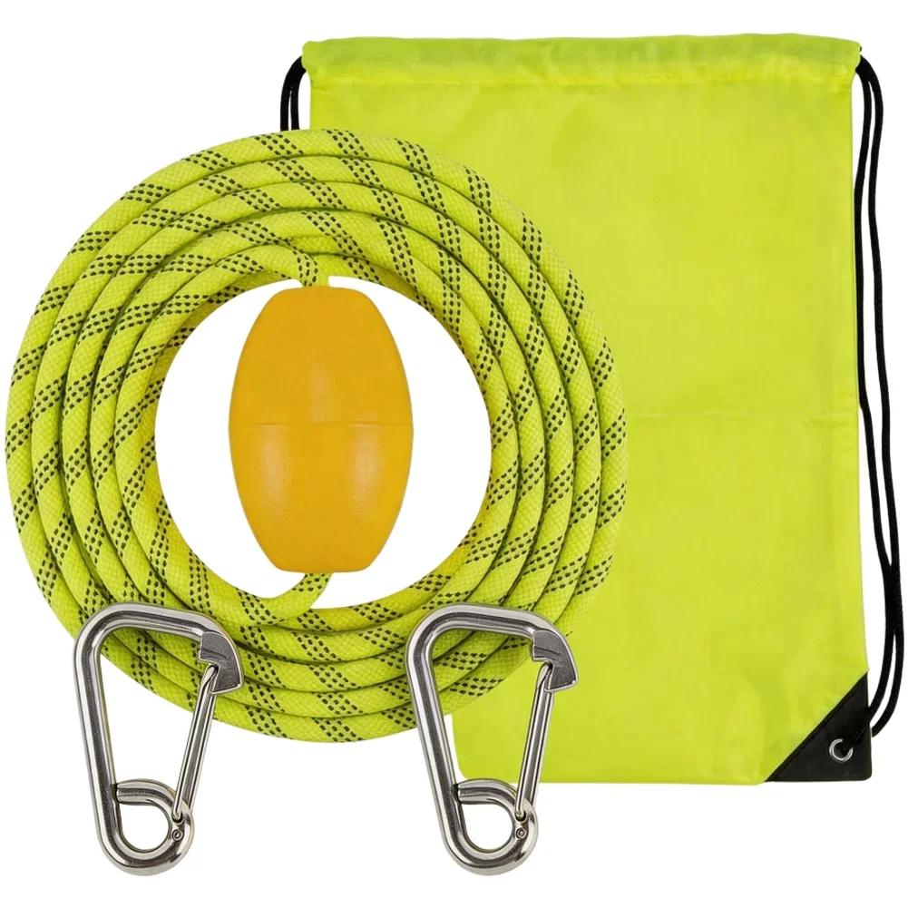 Buoyant Rope For Small Boats Stainless Steel Hook Floating Anchor Rope Low Light Condition Visibility Easy Retrieval Float