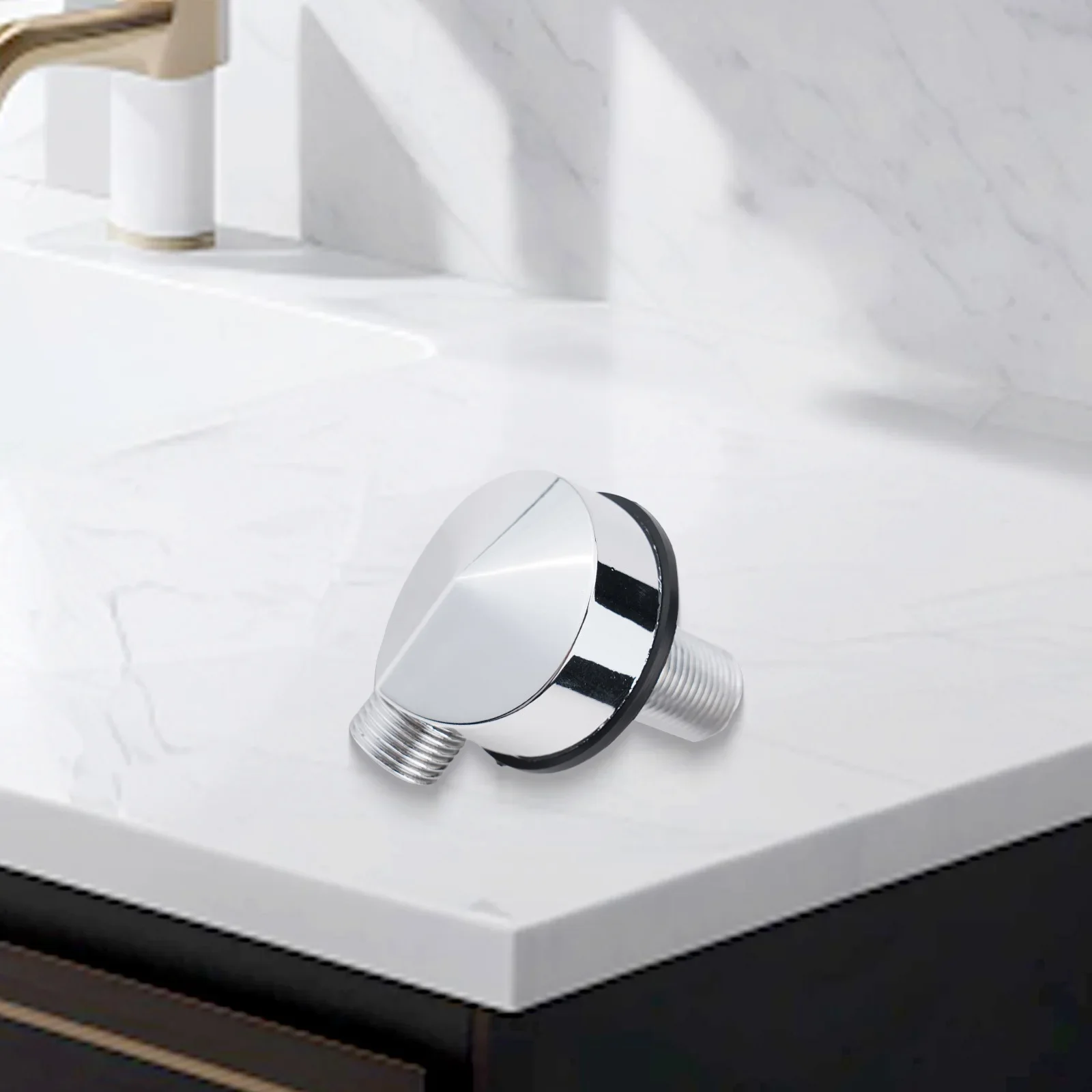 Bathroom Shower Installation Wall Outlet Valve Chrome Color Space-saving Versatile Compatibility Compact Design