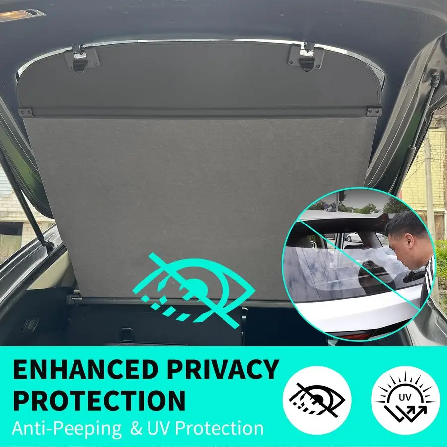 غطاء البضائع مناسب لمازدا CX5 20172024، غطاء صندوق السيارة القابل للسحب، غطاء حماية مضاد للرؤية، شاشة الخصوصية الخلفية مع #3
