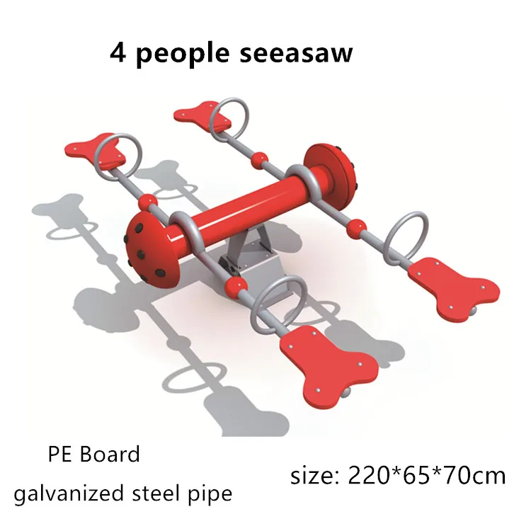 Popular Style 4 Kids Play Garden Outdoor Playground Funny Rocker Seesaw