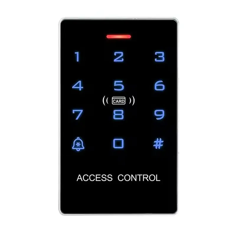 RFID Access Controller Touch Keypad Dual Frequency IC&ID Card  9-24V Power 2pcs Mother Card Waterproof IP67 12000 Cards Capacity