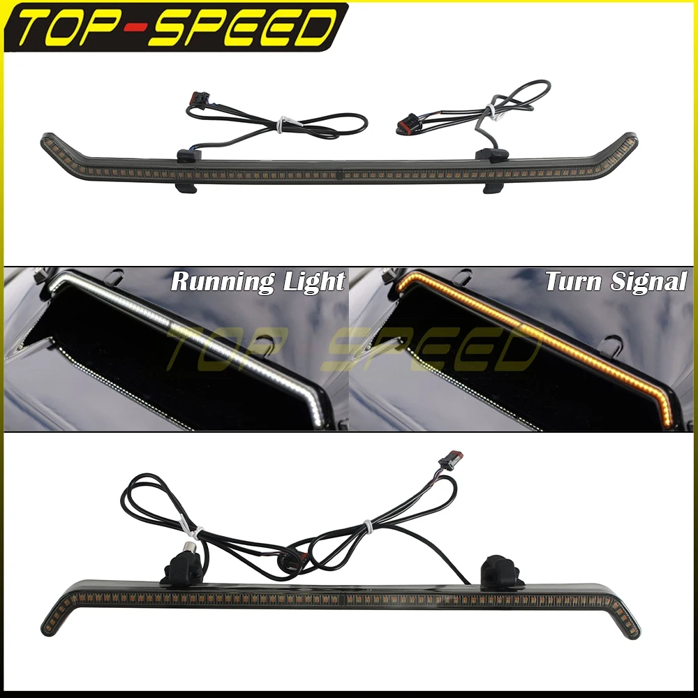 

LED Windscreen Center Lamp For Harley Touring Road Glide CVO/SE FLTRXSE 2023-25 FLTRXSTSE FLTRX Front Windshield Trim LED Light