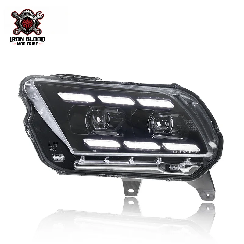 

Suitable for 2009-2014 Ford Mustang headlight assembly modification with new LED daytime running and lens lights
