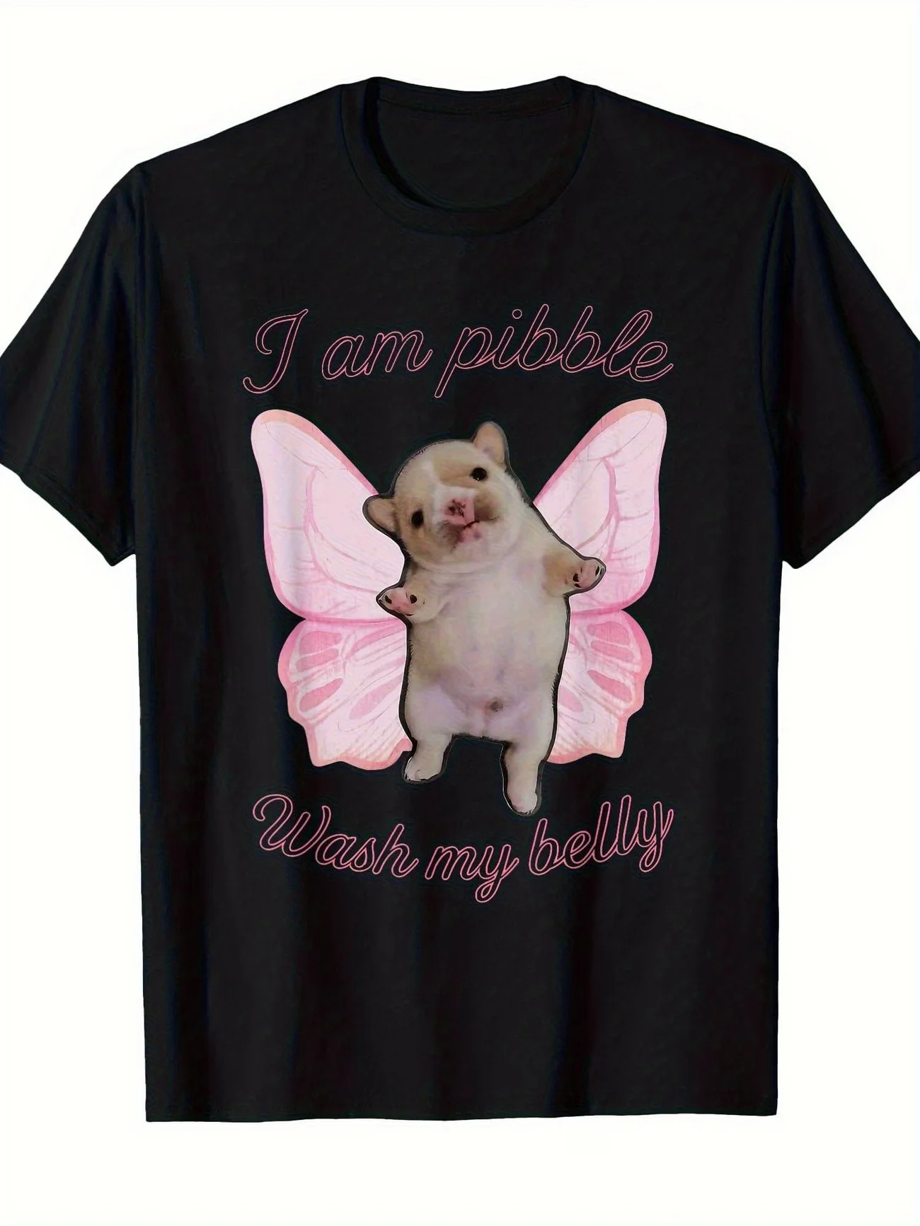 Camiseta de verão para meninos e meninas, eu sou pibble, lave minha barriga, camiseta infantil, para bebês, jovens, homens e mulheres, camiseta divert