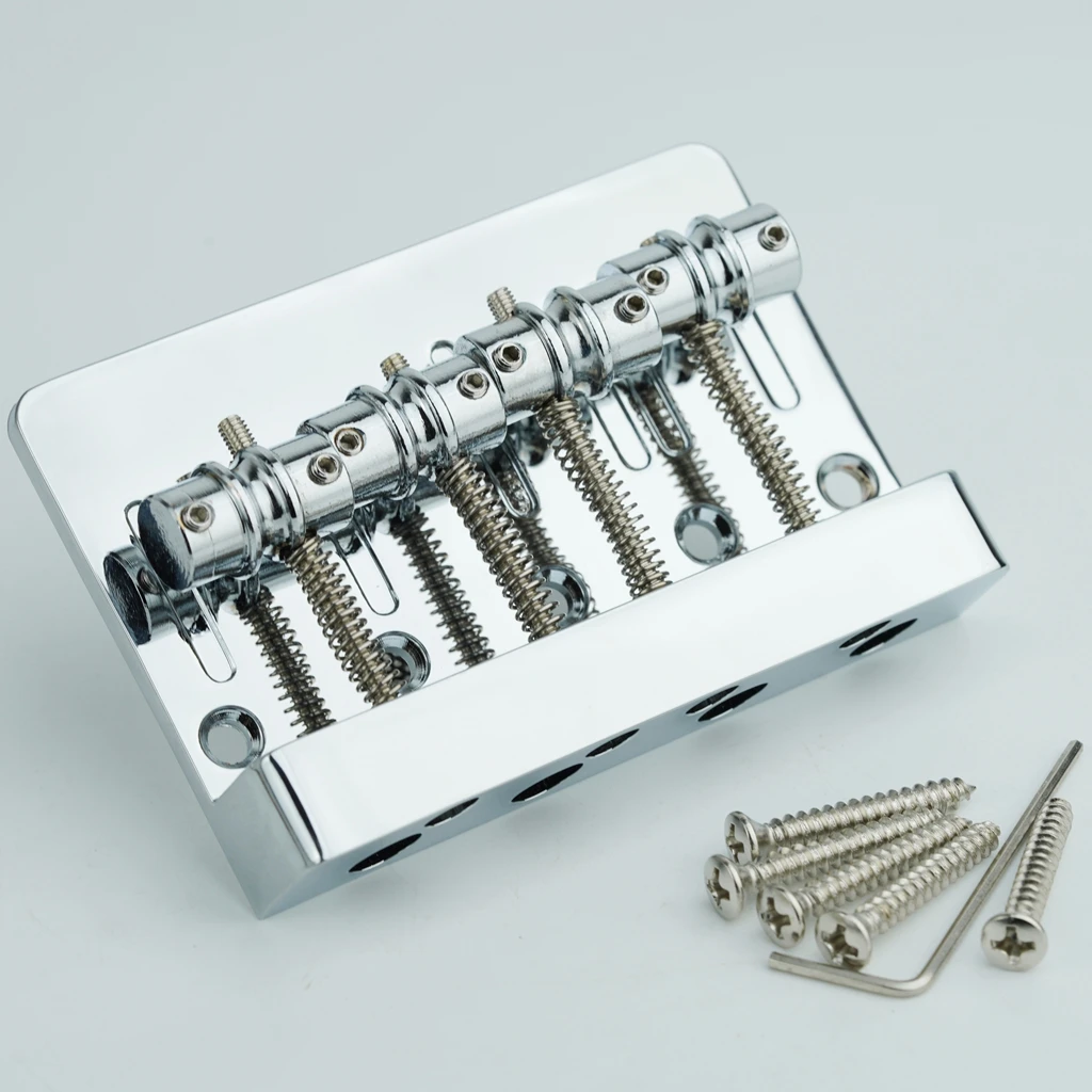 

Прецизионный бас-хромированный серебряный четырехструнный электрический бас-бридж с хромированным покрытием