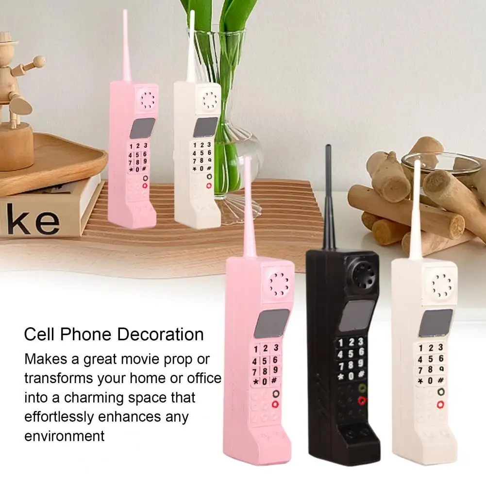 Stable Retro Phone Prop Durable Compact Mobile Phone Prop Vintage Retro Brick Cell Phone Ornament Old Fashioned Model for Home