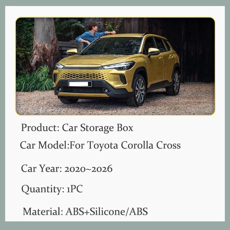 Car Storage Box For Toyota Corolla Cross XG10 2020~2026 Anti-dirty Armrest Center Console Screen Storage Boxes Auto  Accessories image 2