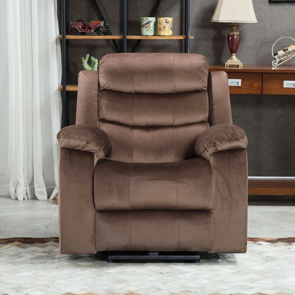 أريكة كرسي جلدية للسينما والمسرح المنزلي الحديث لكبار السن، ميزات تبريد التدليك في رفع الطاقة، بيع معدني قابل للتمديد في الصين #2