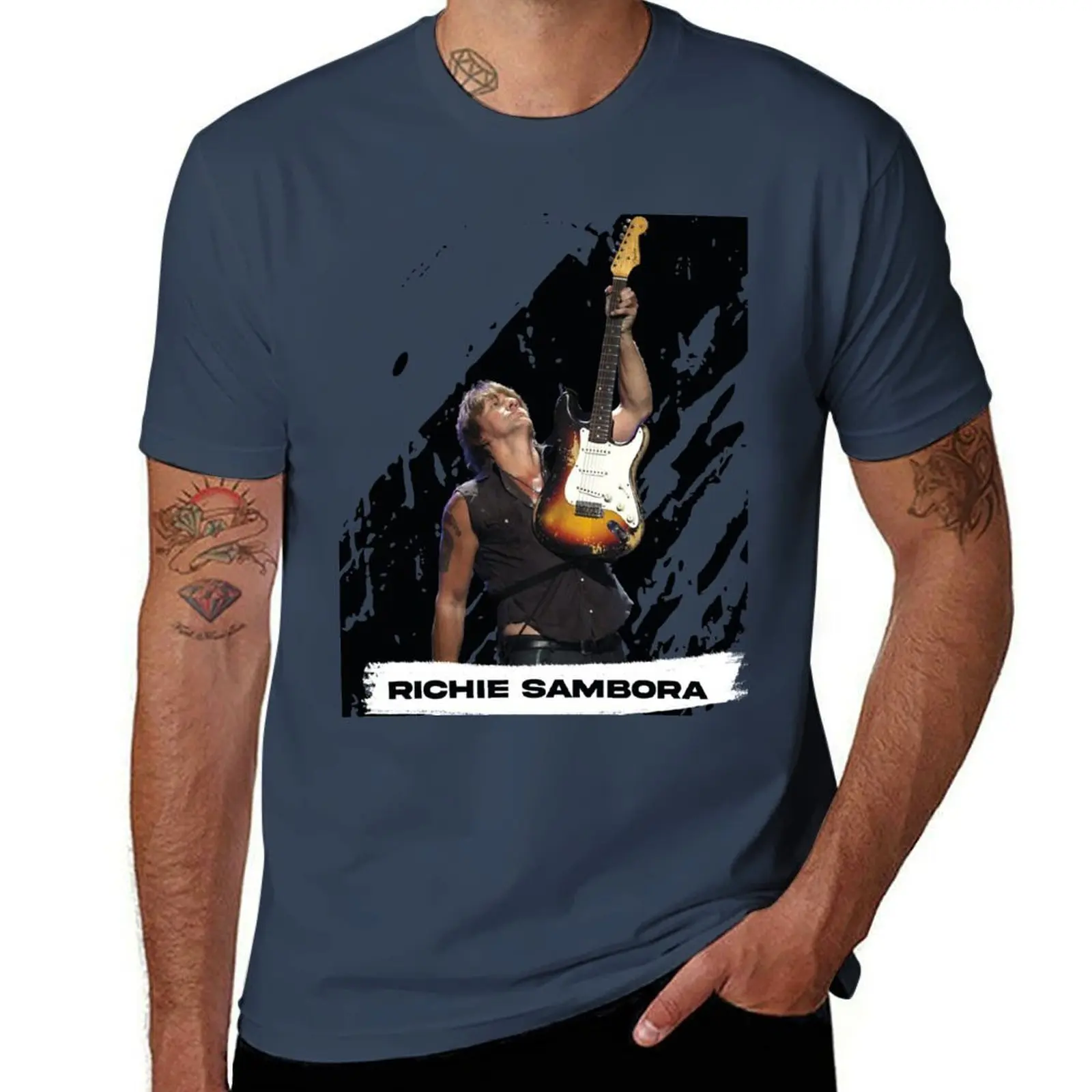 Richie Sambora T-Shirt Work Comfort T-Shirt for Men