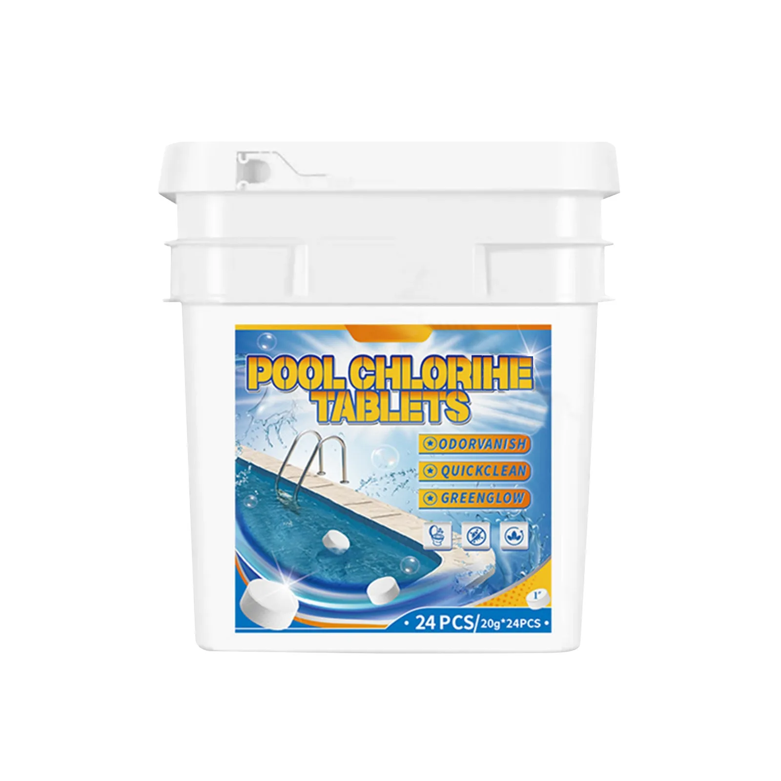 24 udsbotella de clorinas para piscina