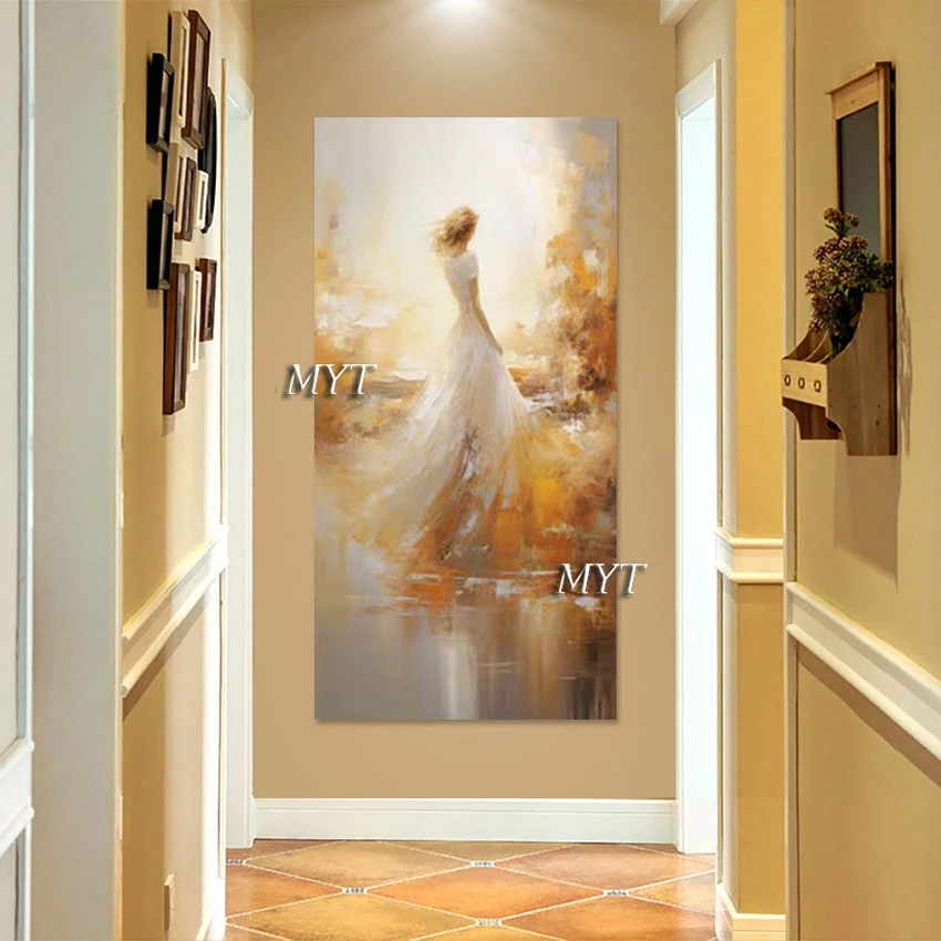 

Large Living Room Wall Pictures Beautiful Woman In A Wedding Dress Canvas Art Oil Painting High Quality Home Interior Decor