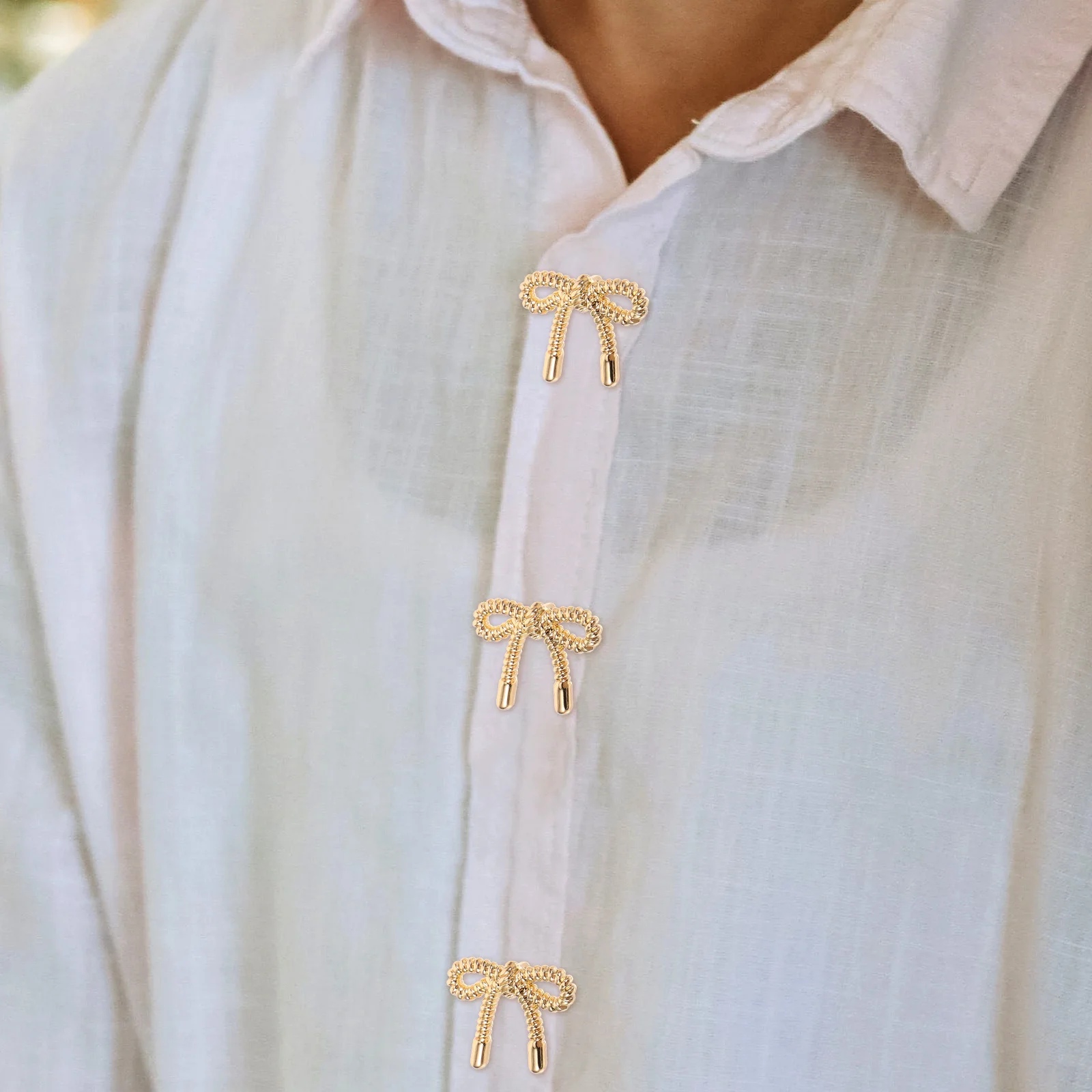 

10Pcs Bow Shape Clothes Buttons Sewing Fasteners Decorative for Coats Suits Classic Small Clothing DIY Supplies