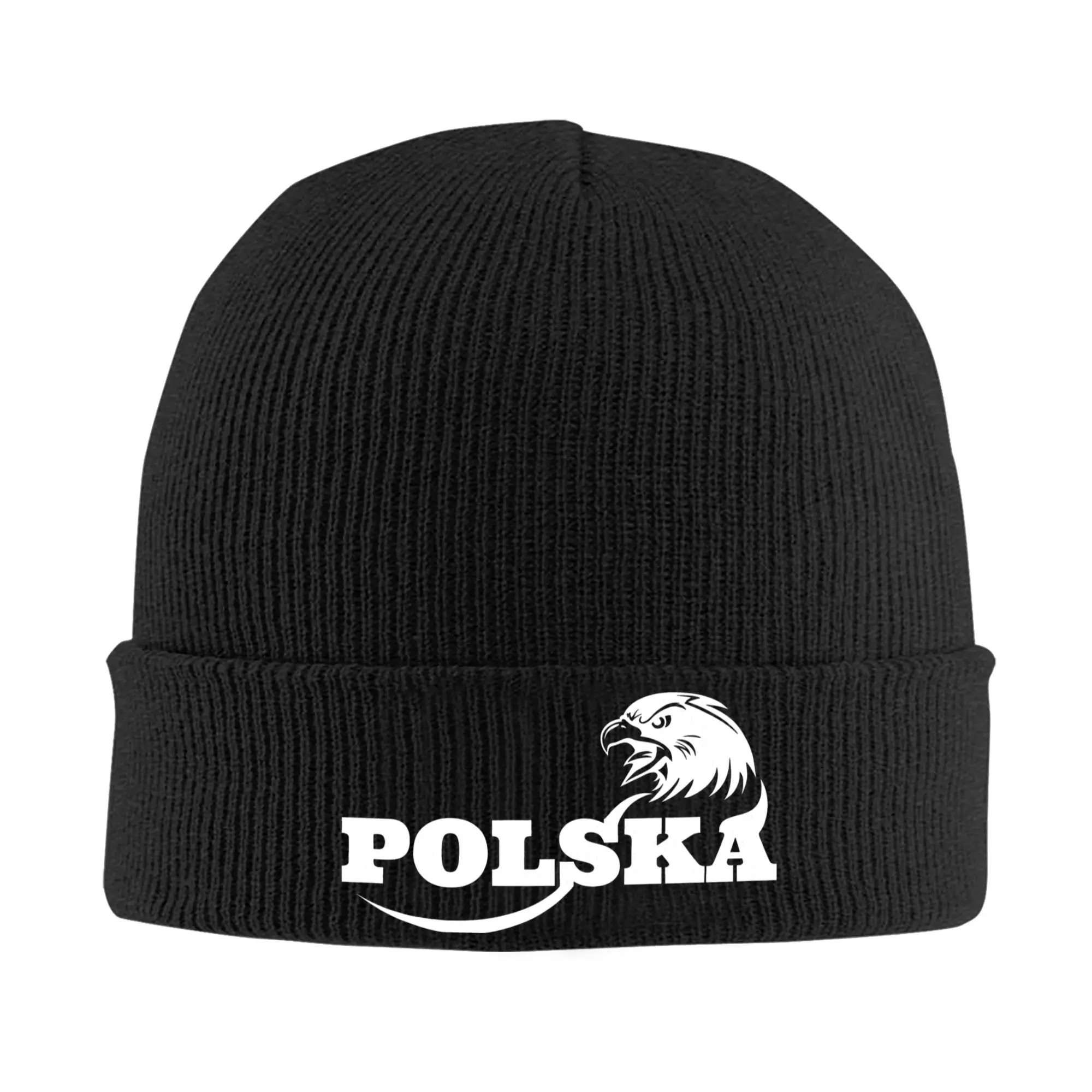 Poland Polish Flag Knit Hat  Cute Caps Men Women Kpop Beanie Hats Spring Graphic Warm Bonnet Hats