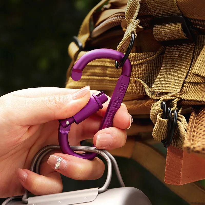 

10 шт., высококачественные быстроподвесные пряжки с гайками толщиной 8 см, цветные пряжки D-типа из авиационного алюминиевого сплава для кемпинга