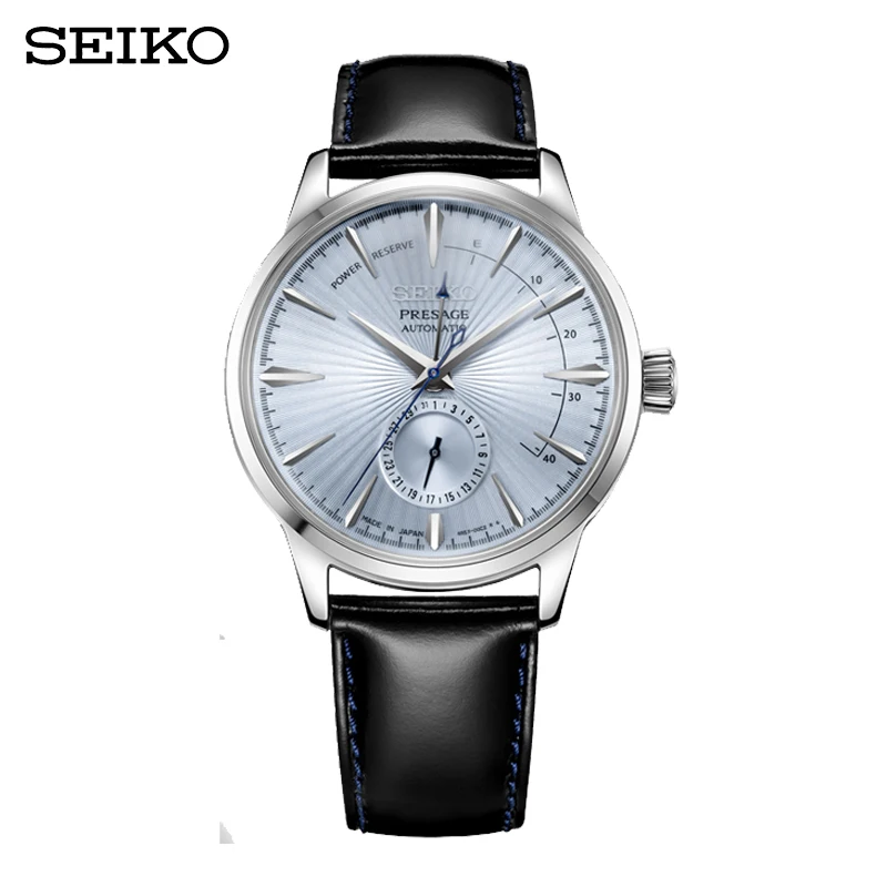 SEIKO-reloj mecánico automático para hombre, cronógrafo de reserva de energía, serie cóctel, negocios, ocio, japonés, Original