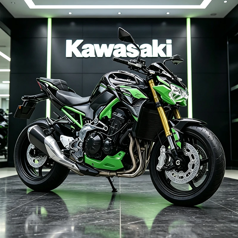 WELLY 1/12 Kawasaki Z900SE 2024 Simuliertes Motorradmodell aus Legierung mit Stoßdämpfern Sammlerstück Spielzeugauto Geschenk