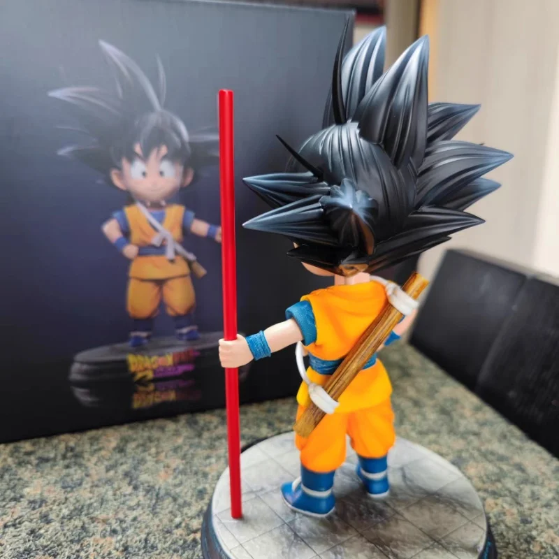 En Stock Anime Dragon Ball Son Goku figura chico Goku figuras de acción 22cm colección de estatuas de Pvc modelo juguete regalos de navidad para Fans