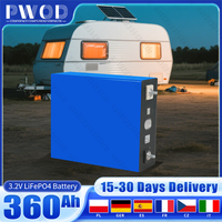 10000Cycle PWOD 3.2V Lifepo4 Battery 360AH EU Stock DIY 12V 24V 48V Lithium iron phosphate Cell For Camping Golf Cart Grade A